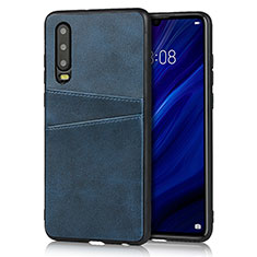 Handyhülle Hülle Luxus Leder Schutzhülle R09 für Huawei P30 Blau