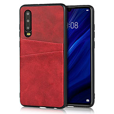 Handyhülle Hülle Luxus Leder Schutzhülle R09 für Huawei P30 Rot