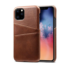 Handyhülle Hülle Luxus Leder Schutzhülle R10 für Apple iPhone 11 Pro Braun