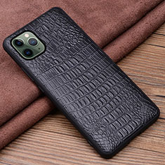 Handyhülle Hülle Luxus Leder Schutzhülle R11 für Apple iPhone 11 Pro Schwarz