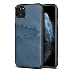 Handyhülle Hülle Luxus Leder Schutzhülle R15 für Apple iPhone 11 Pro Blau