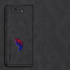 Handyhülle Hülle Luxus Leder Schutzhülle S01 für Asus ROG Phone 5 Pro Schwarz