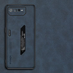 Handyhülle Hülle Luxus Leder Schutzhülle S01 für Asus ROG Phone 6 Blau