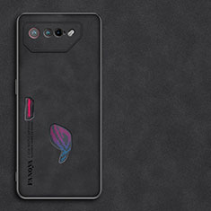 Handyhülle Hülle Luxus Leder Schutzhülle S01 für Asus ROG Phone 7 Pro Schwarz