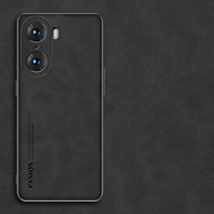 Handyhülle Hülle Luxus Leder Schutzhülle S01 für Huawei Honor 60 5G Schwarz