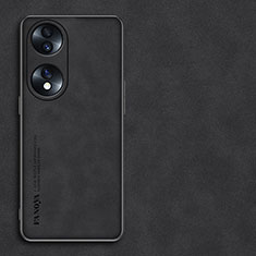 Handyhülle Hülle Luxus Leder Schutzhülle S01 für Huawei Honor 70 5G Schwarz