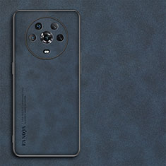 Handyhülle Hülle Luxus Leder Schutzhülle S01 für Huawei Honor Magic4 5G Blau