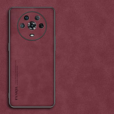 Handyhülle Hülle Luxus Leder Schutzhülle S01 für Huawei Honor Magic4 5G Rot