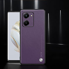 Handyhülle Hülle Luxus Leder Schutzhülle S01 für Huawei Honor X7a Violett