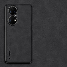 Handyhülle Hülle Luxus Leder Schutzhülle S01 für Huawei P50 Schwarz