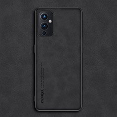 Handyhülle Hülle Luxus Leder Schutzhülle S01 für OnePlus 9 5G Schwarz