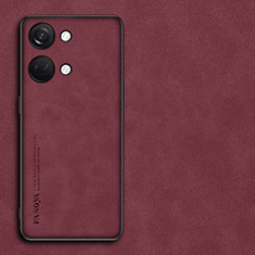 Handyhülle Hülle Luxus Leder Schutzhülle S01 für OnePlus Ace 2V 5G Rot