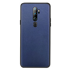 Handyhülle Hülle Luxus Leder Schutzhülle S01 für Oppo A11 Blau