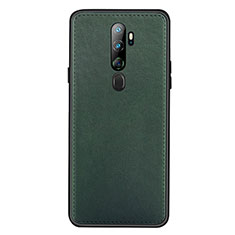 Handyhülle Hülle Luxus Leder Schutzhülle S01 für Oppo A11X Grün