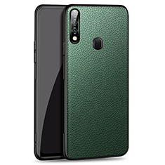 Handyhülle Hülle Luxus Leder Schutzhülle S01 für Oppo A8 Grün