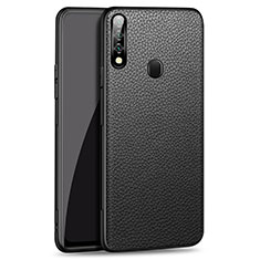 Handyhülle Hülle Luxus Leder Schutzhülle S01 für Oppo A8 Schwarz