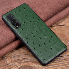 Handyhülle Hülle Luxus Leder Schutzhülle S01 für Oppo Find X2 Grün