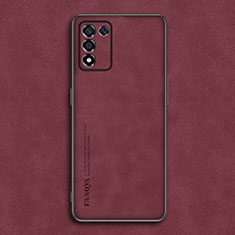 Handyhülle Hülle Luxus Leder Schutzhülle S01 für Oppo K9S 5G Rot