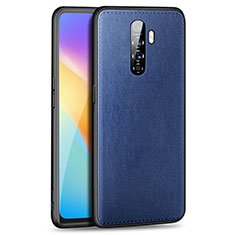 Handyhülle Hülle Luxus Leder Schutzhülle S01 für Oppo Reno Ace Blau