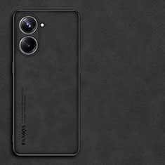 Handyhülle Hülle Luxus Leder Schutzhülle S01 für Realme 10 Pro 5G Schwarz