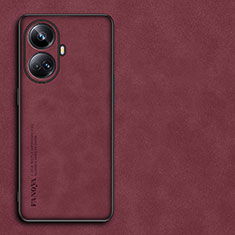 Handyhülle Hülle Luxus Leder Schutzhülle S01 für Realme 10 Pro+ Plus 5G Rot