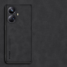 Handyhülle Hülle Luxus Leder Schutzhülle S01 für Realme 10 Pro+ Plus 5G Schwarz