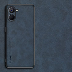 Handyhülle Hülle Luxus Leder Schutzhülle S01 für Realme 10S 5G Blau