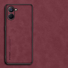 Handyhülle Hülle Luxus Leder Schutzhülle S01 für Realme 10S 5G Rot