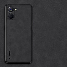 Handyhülle Hülle Luxus Leder Schutzhülle S01 für Realme 10S 5G Schwarz