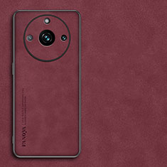 Handyhülle Hülle Luxus Leder Schutzhülle S01 für Realme 11 Pro 5G Rot