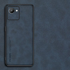 Handyhülle Hülle Luxus Leder Schutzhülle S01 für Realme C30s Blau