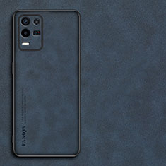 Handyhülle Hülle Luxus Leder Schutzhülle S01 für Realme Q3 5G Blau