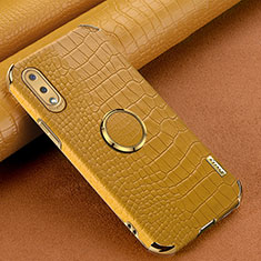 Handyhülle Hülle Luxus Leder Schutzhülle S01 für Samsung Galaxy A02 Gelb