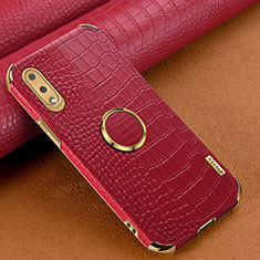 Handyhülle Hülle Luxus Leder Schutzhülle S01 für Samsung Galaxy A02 Rot