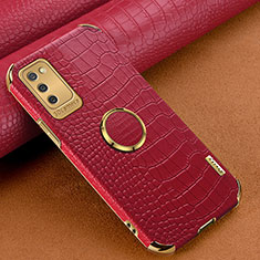 Handyhülle Hülle Luxus Leder Schutzhülle S01 für Samsung Galaxy A03s Rot