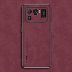 Handyhülle Hülle Luxus Leder Schutzhülle S01 für Xiaomi Mi 11 Ultra 5G Rot