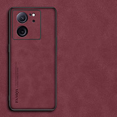 Handyhülle Hülle Luxus Leder Schutzhülle S01 für Xiaomi Mi 13T Pro 5G Rot