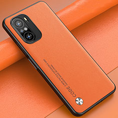 Handyhülle Hülle Luxus Leder Schutzhülle S01 für Xiaomi Poco F3 5G Orange