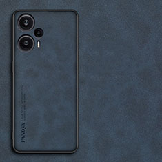 Handyhülle Hülle Luxus Leder Schutzhülle S01 für Xiaomi Poco F5 5G Blau