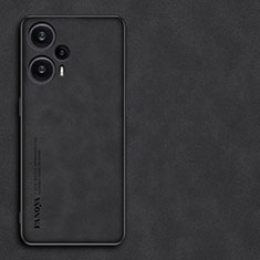 Handyhülle Hülle Luxus Leder Schutzhülle S01 für Xiaomi Poco F5 5G Schwarz