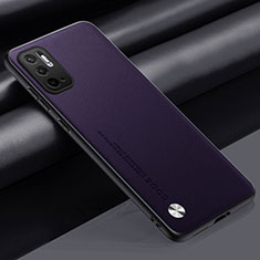 Handyhülle Hülle Luxus Leder Schutzhülle S01 für Xiaomi POCO M3 Pro 5G Violett