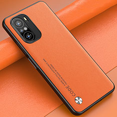 Handyhülle Hülle Luxus Leder Schutzhülle S01 für Xiaomi Redmi K40 5G Orange