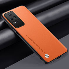 Handyhülle Hülle Luxus Leder Schutzhülle S01 für Xiaomi Redmi K40S 5G Orange