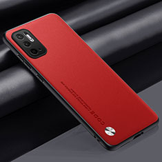 Handyhülle Hülle Luxus Leder Schutzhülle S01 für Xiaomi Redmi Note 10T 5G Rot