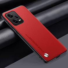 Handyhülle Hülle Luxus Leder Schutzhülle S01 für Xiaomi Redmi Note 12 Pro 5G Rot