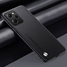 Handyhülle Hülle Luxus Leder Schutzhülle S01 für Xiaomi Redmi Note 12 Pro Speed 5G Schwarz