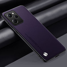 Handyhülle Hülle Luxus Leder Schutzhülle S01 für Xiaomi Redmi Note 12 Pro Speed 5G Violett