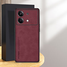 Handyhülle Hülle Luxus Leder Schutzhülle S01 für Xiaomi Redmi Note 13R Pro 5G Rot