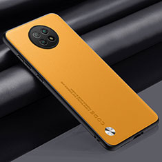 Handyhülle Hülle Luxus Leder Schutzhülle S01 für Xiaomi Redmi Note 9 5G Gelb