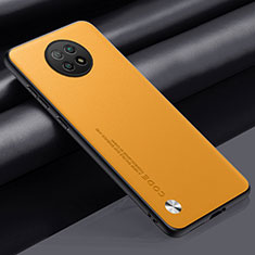Handyhülle Hülle Luxus Leder Schutzhülle S01 für Xiaomi Redmi Note 9T 5G Gelb